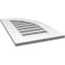 Ekena Millwork Quarter Round Top Right Surface Mount PVC Gable Vent w/ 3-1/2"W x 1"P Standard Frame, 16"W x 26"H GVPQR16X2601SF - alternate 4
